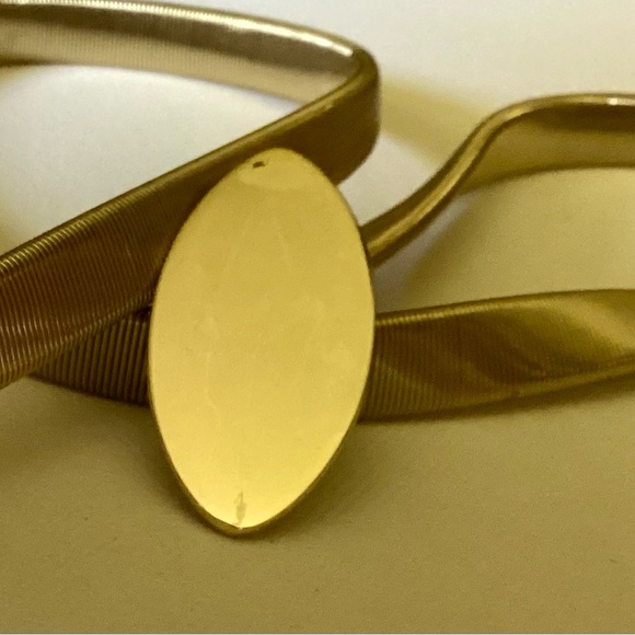 Vintage Gold Snake Style Stretch Belt - Picture 4 of 5